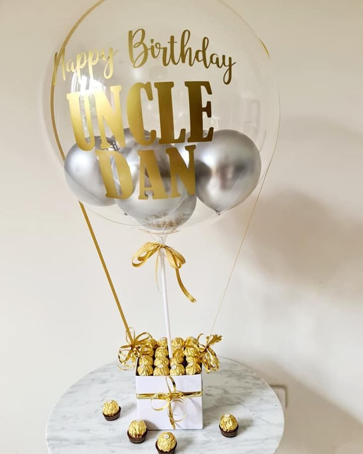 Ferrero Rocher  personalised balloon gift box