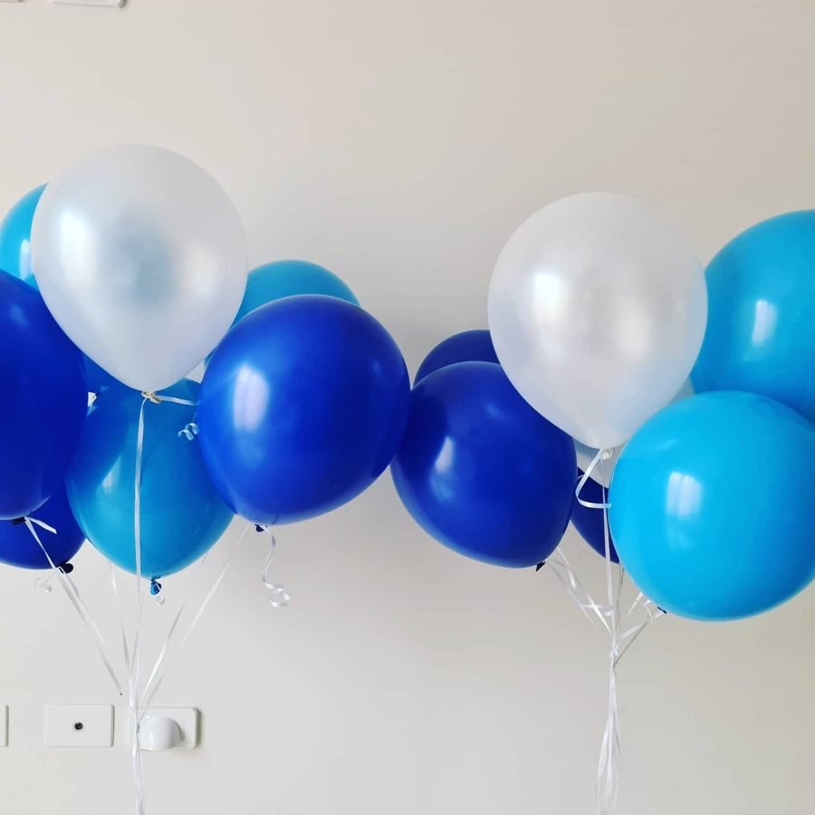50 standard helium inflated balloons