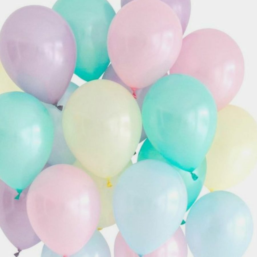 50 pastel balloons