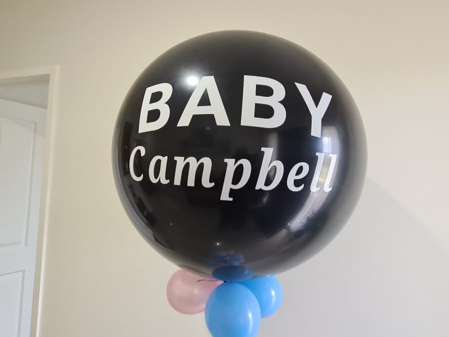 personalised 90cm gender reveal balloon