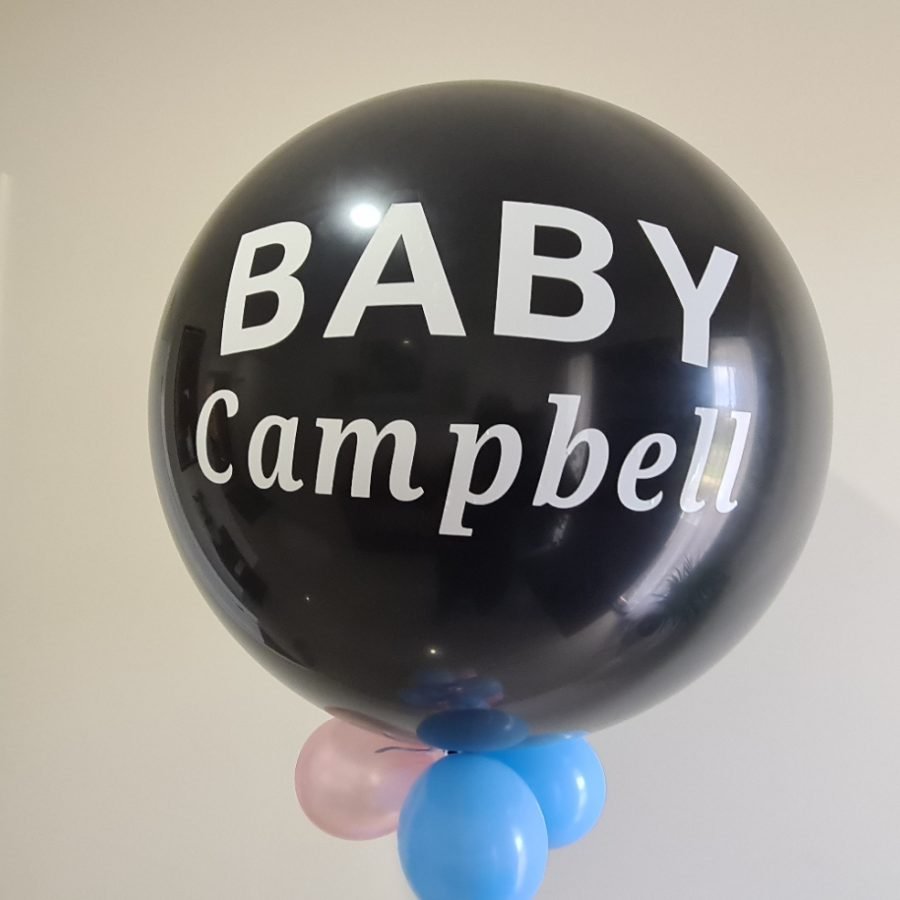 personalised 90cm gender reveal balloon