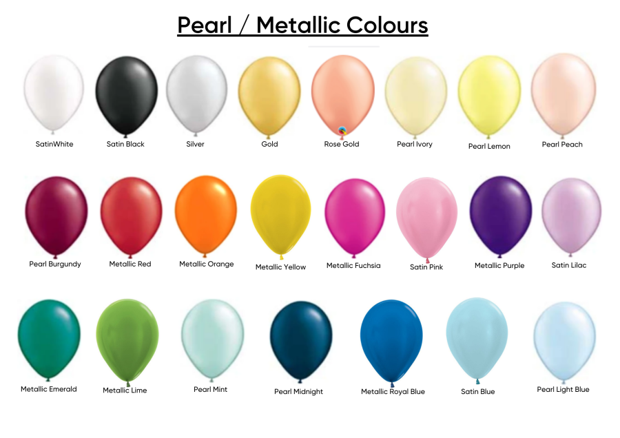 Pearl Helium Balloons 30cm