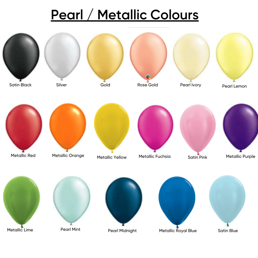 Pearl Helium Balloons 30cm