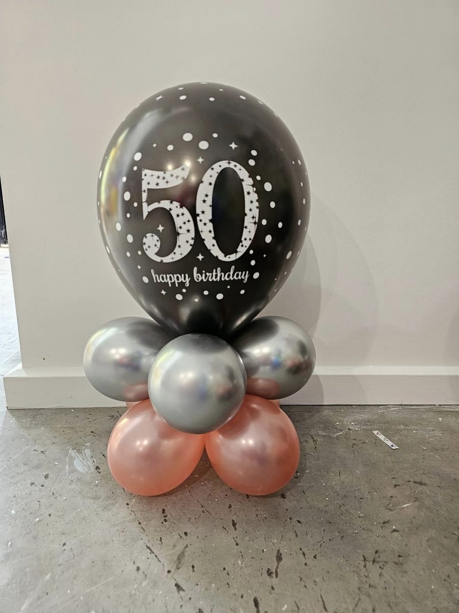 50th birthday table centerpiece