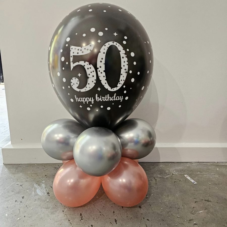 50th birthday table centerpiece