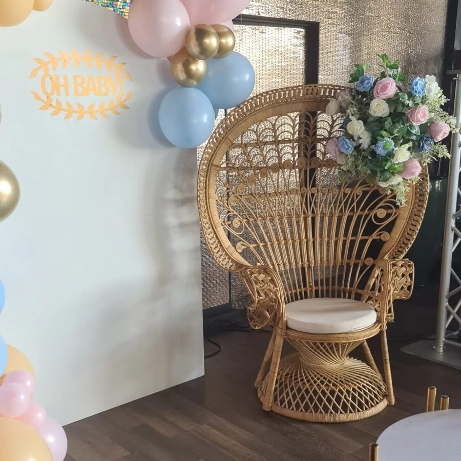 peacock chair for hire