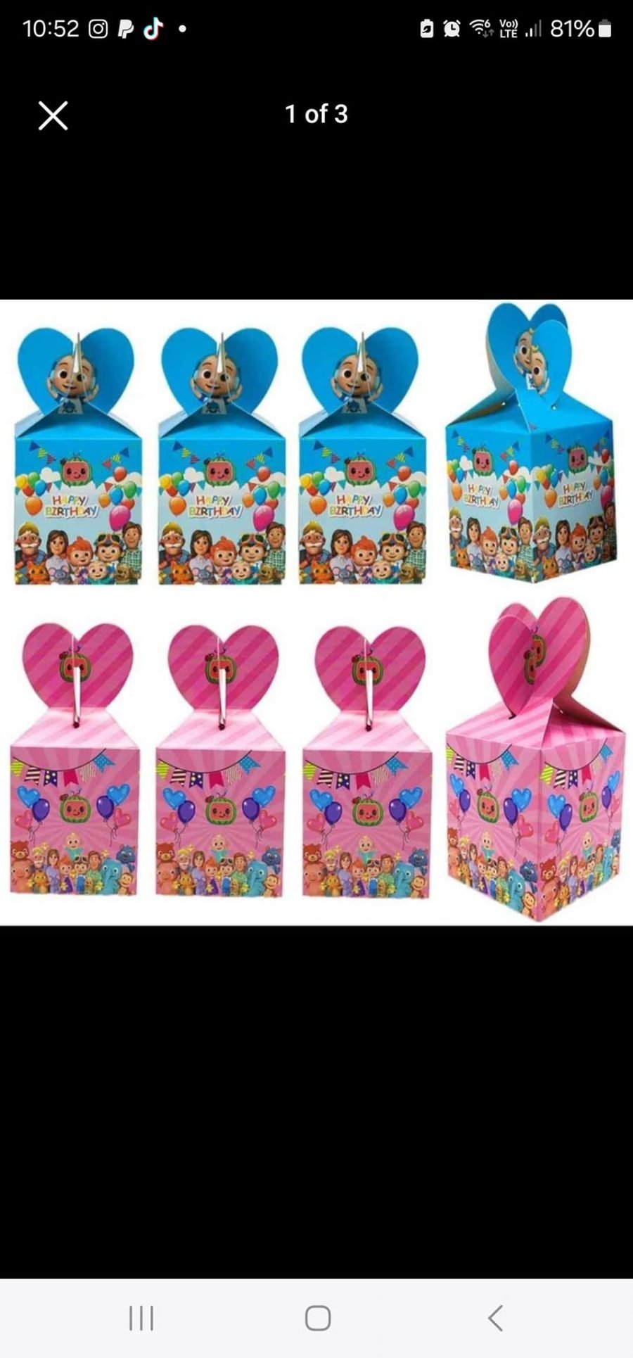 Coco melon gift candy box