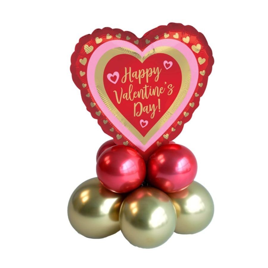 Valentine day balloon bouquet air filled