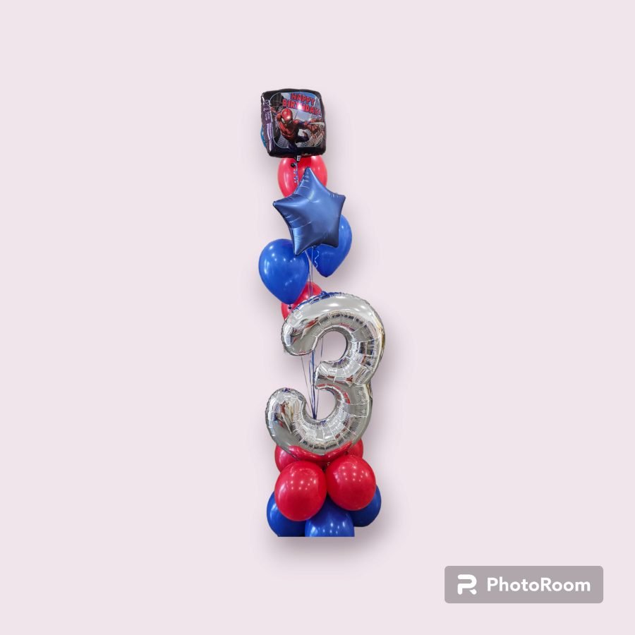 Spiderman balloon bouquet