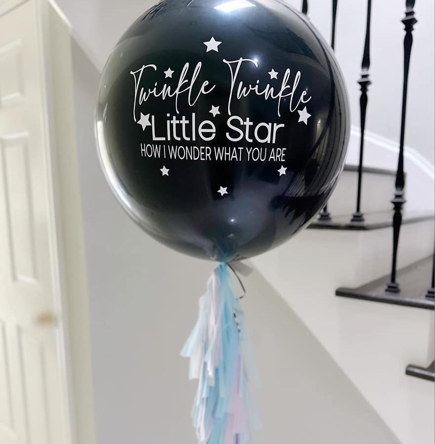 Gender reveal balloon
