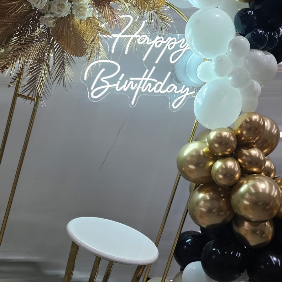 Happy Birthday neon sign for hire