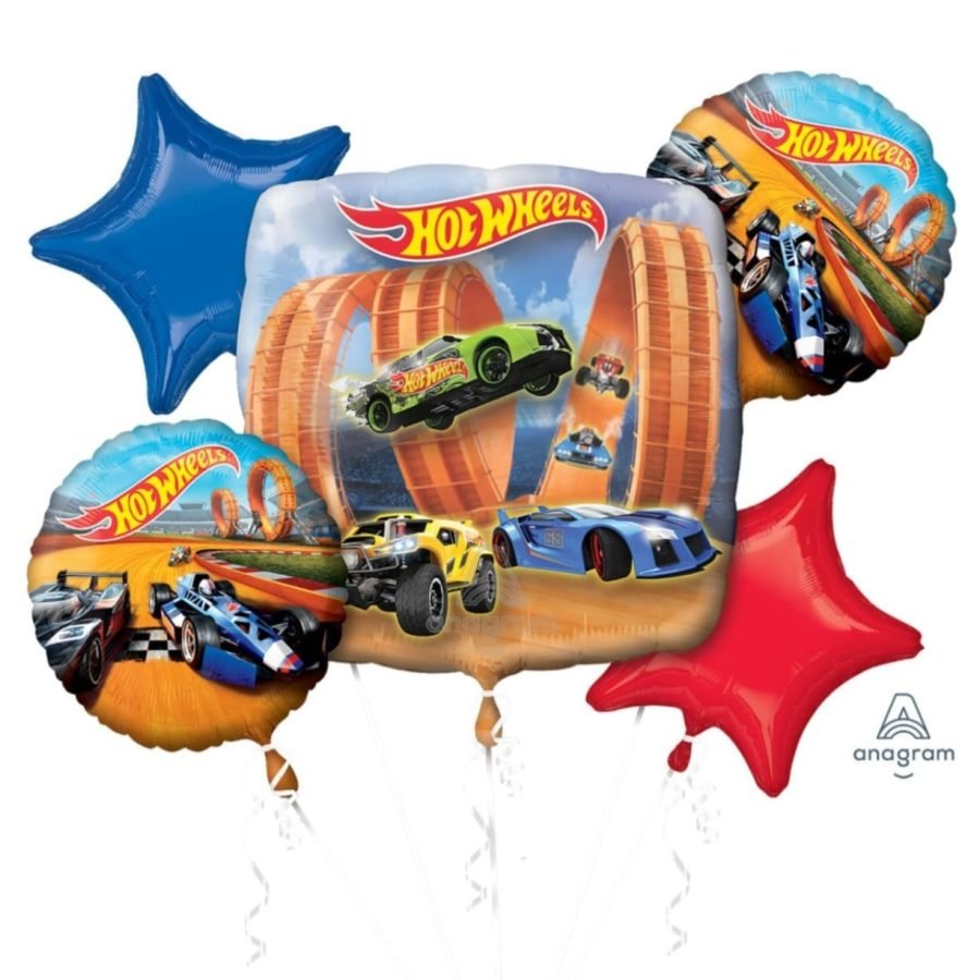 Hot Wheel Car foil balloon bouquet