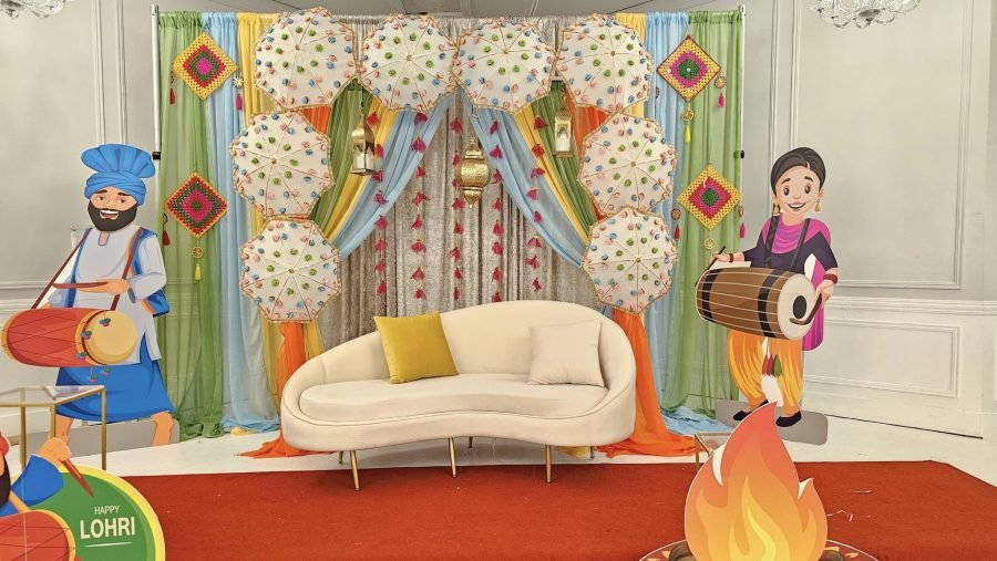 Lohri Decoration in Pastel