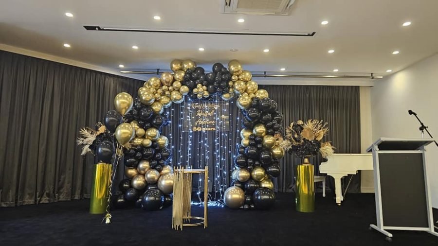 50th Birthday Black and Gold theme