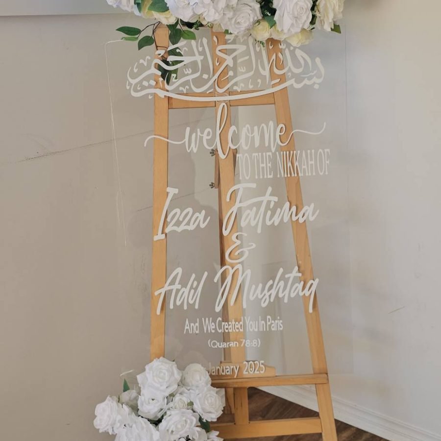 Personalised Welcome Sign