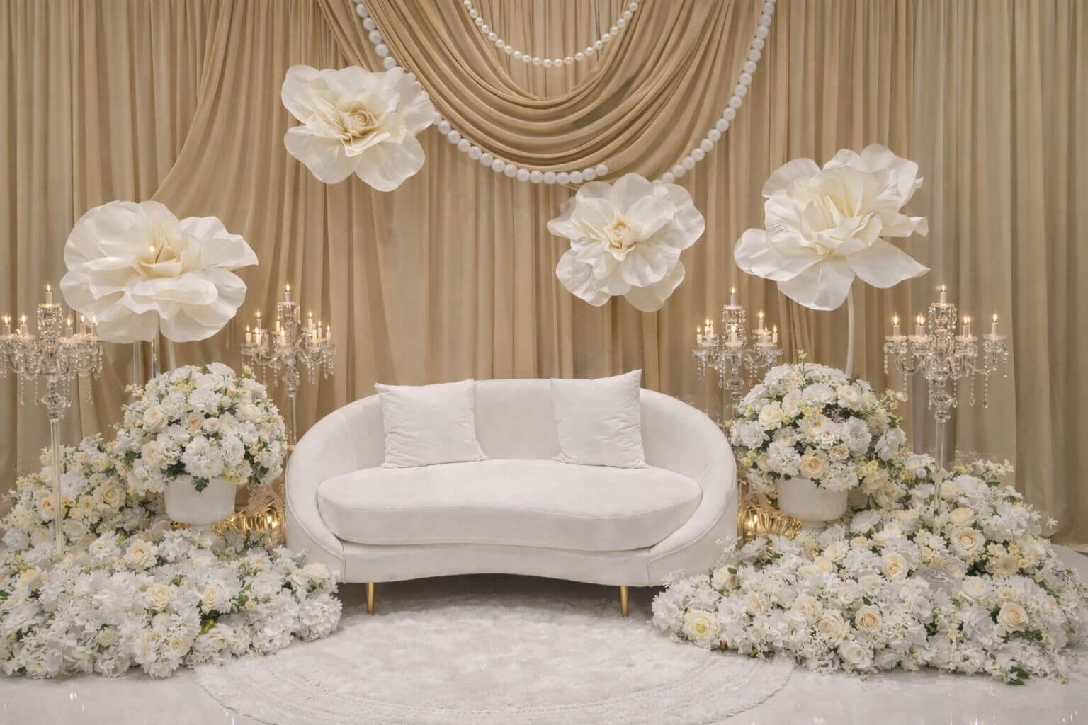 luxury wedding backdrop hire