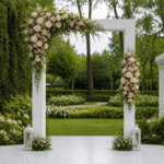 elegant floral wedding arch nmelbourne