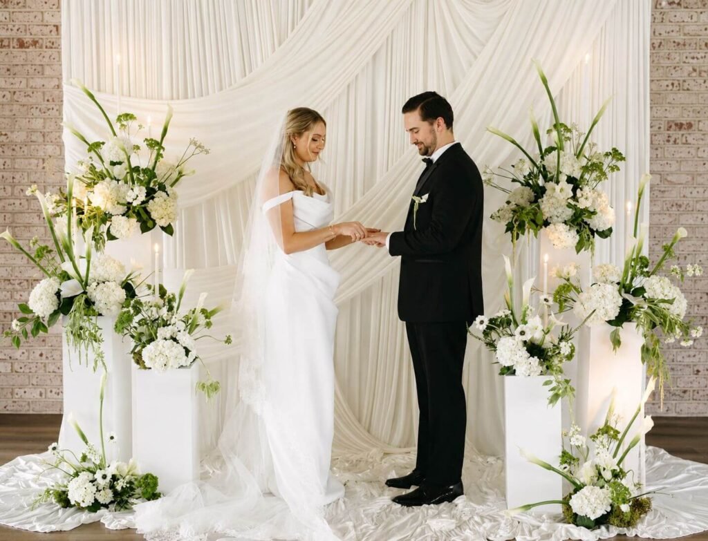 wedding ceremony floral arrangements Melbourne