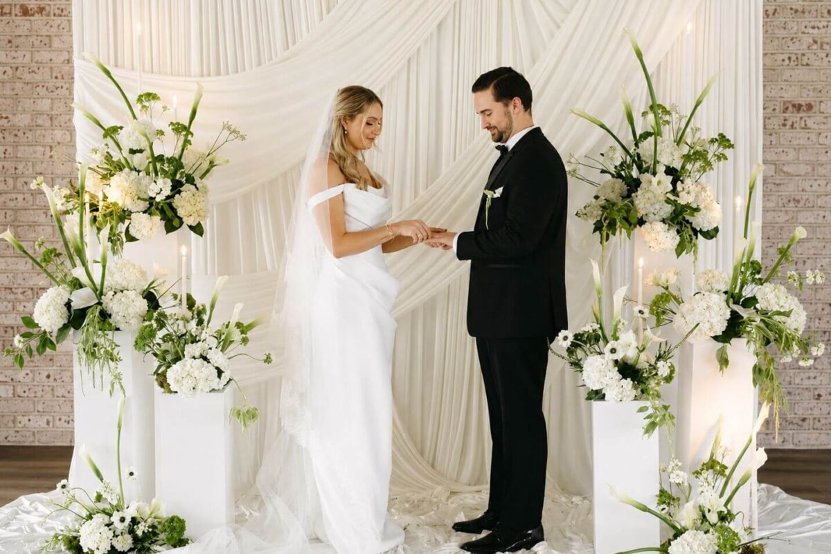wedding ceremony floral arrangements Melbourne