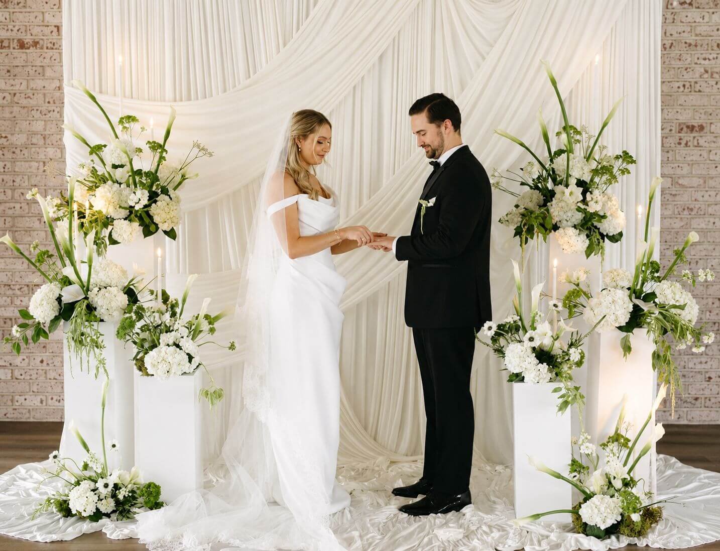 wedding ceremony floral arrangements Melbourne